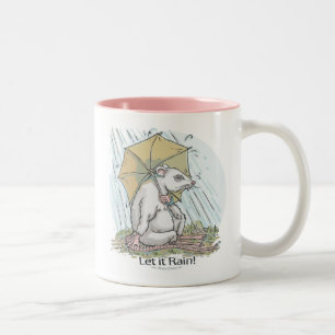 De Café Em Dois Tons Rato sob a caneca do guarda-chuva