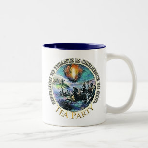 De Café Em Dois Tons Rebelião do tea party à caneca do patriota dos