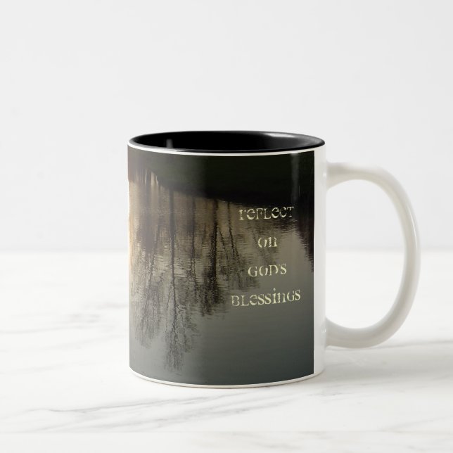 De Café Em Dois Tons REFLITA a caneca (Direita)