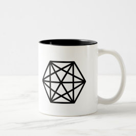 De Café Em Dois Tons Rei (+)/325 ml pretos da caneca do Dois-Tom