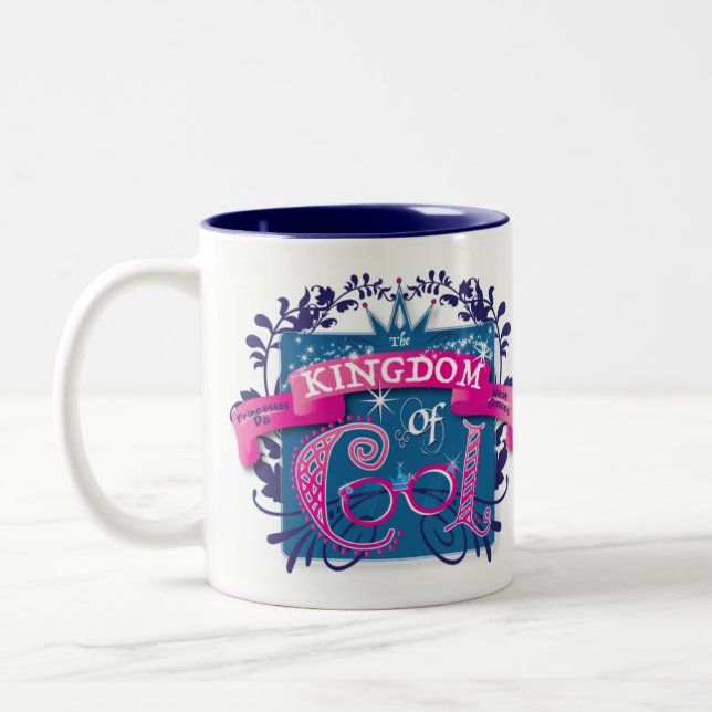 De Café Em Dois Tons Reino da caneca legal (Esquerda)