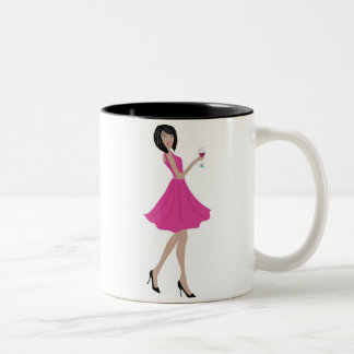 De Café Em Dois Tons Reunião na caneca branca e preta do Martha's