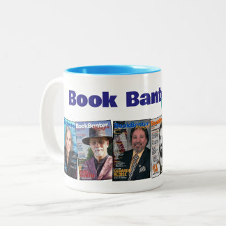 De Café Em Dois Tons Revista Book Banter Colagem | Caneca