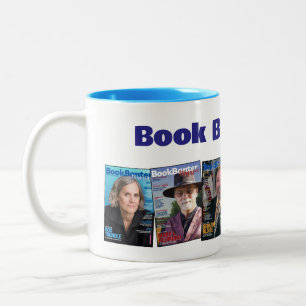 De Café Em Dois Tons Revista Book Banter Colagem Caneca