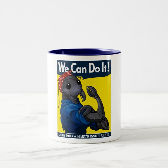 De Café Em Dois Tons Roachie a caneca do rebitador (Centro)