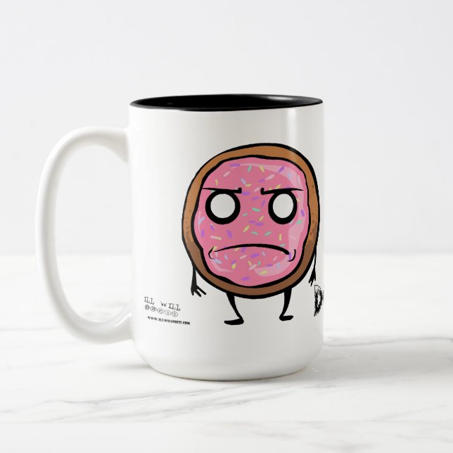 De Café Em Dois Tons Rosquinhas velhas: Caneca (Esquerda)