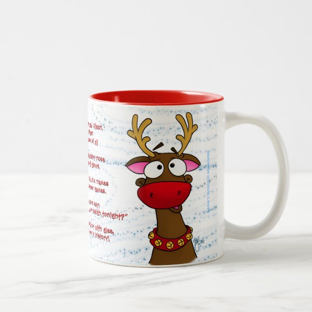 De Café Em Dois Tons Rudolph, caneca (Direita)