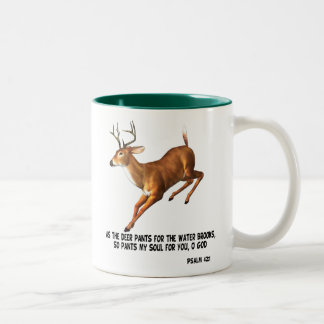 De Café Em Dois Tons Salmo 42:1 Caneca
