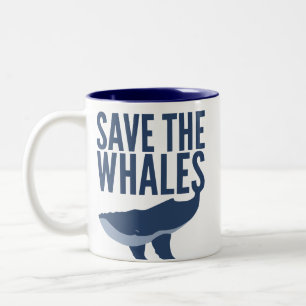 De Café Em Dois Tons Salvar a caneca das baleias
