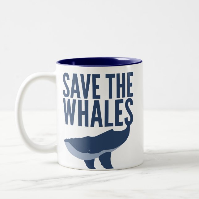 De Café Em Dois Tons Salvar a caneca das baleias (Esquerda)