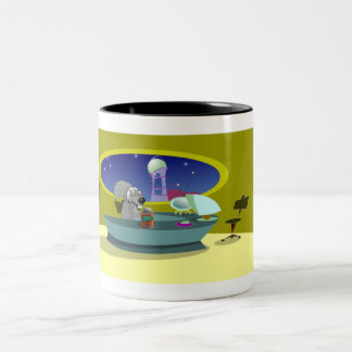 De Café Em Dois Tons Scrappy na caneca do escritório