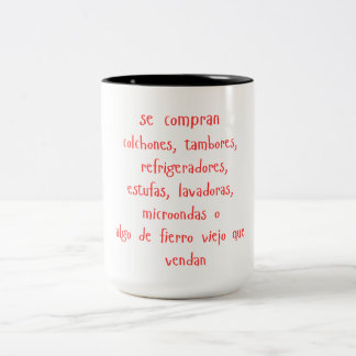De Café Em Dois Tons "se compran..." caneca