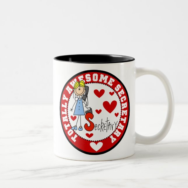 De Café Em Dois Tons Secretário totalmente impressionante Caneca (Direita)