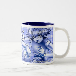 De Café Em Dois Tons Seiki, caneca monocromática do logotipo
