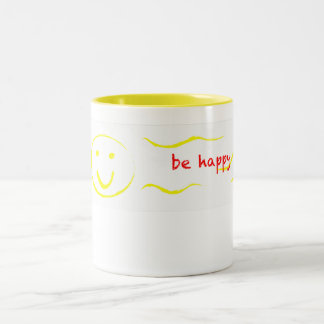 De Café Em Dois Tons "seja caneca feliz