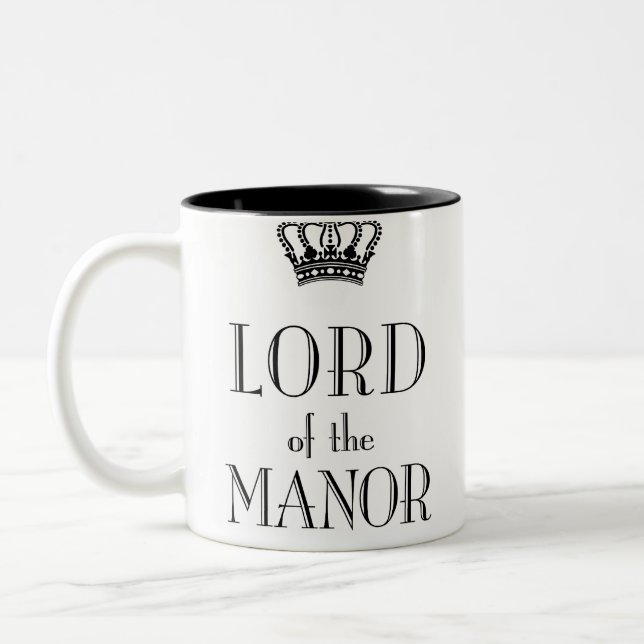 De Café Em Dois Tons Senhor da caneca Manor (Esquerda)