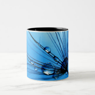 De Café Em Dois Tons Senhora Canto Azul Caneca