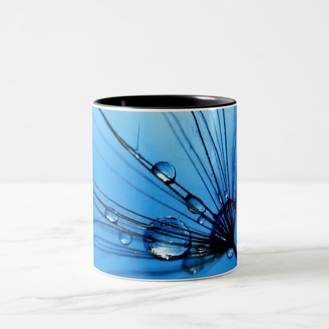 De Café Em Dois Tons Senhora Canto Azul Caneca (Centro)