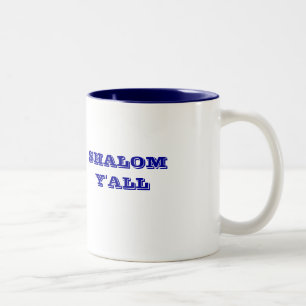 DE CAFÉ EM DOIS TONS SHALOM VOCÊ CANECA JUDAICA