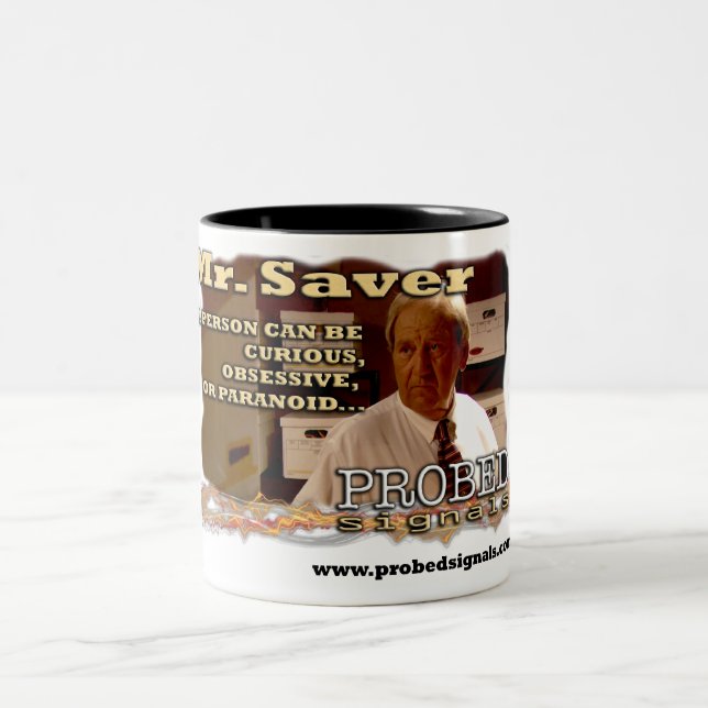 De Café Em Dois Tons Sr. Poupança Caneca (Centro)