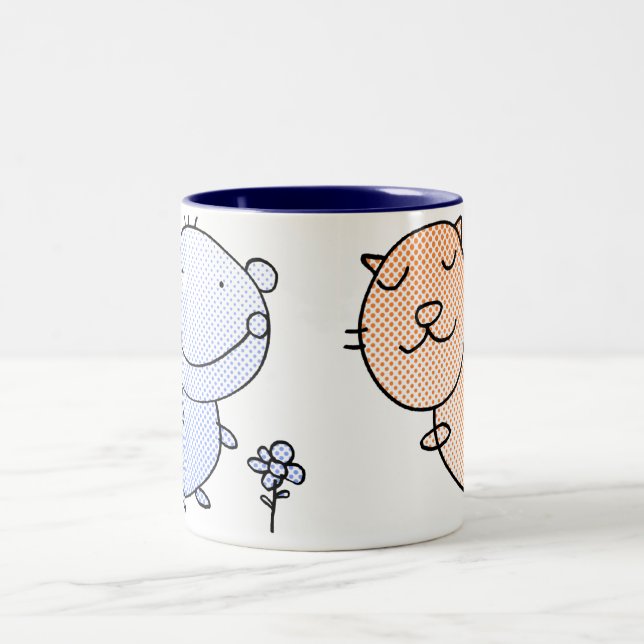 De Café Em Dois Tons Sua caneca (Centro)