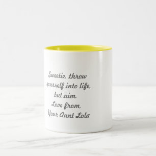 De Café Em Dois Tons "Sua caneca da tia Lola"