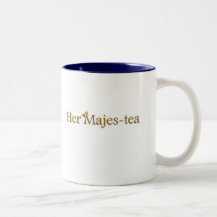 De Café Em Dois Tons Sua caneca do chá do Majes-Chá