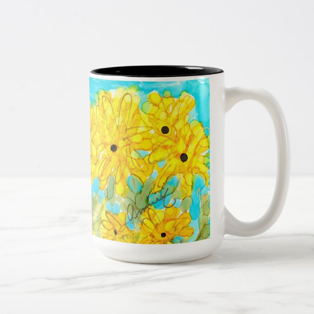 De Café Em Dois Tons Sunshine no meu ombro, café, caneca (Direita)