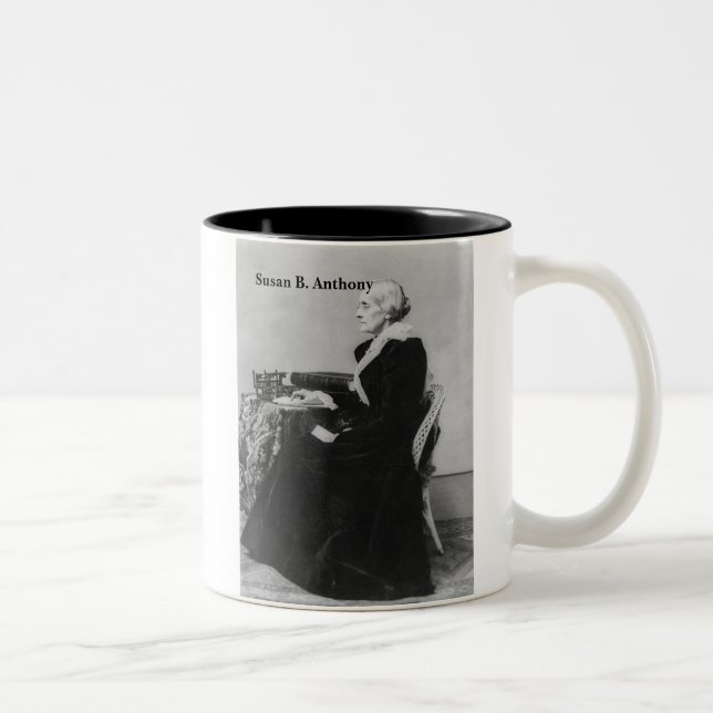 De Café Em Dois Tons Susan B. Anthony - feminista verdadeira - caneca (Direita)