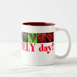 De Café Em Dois Tons Tenha um dia bonito! caneca