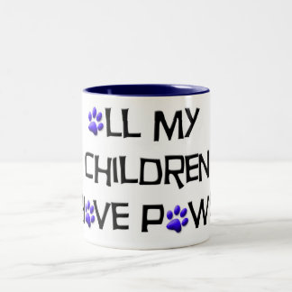 De Café Em Dois Tons todas minhas crianças têm a caneca das patas