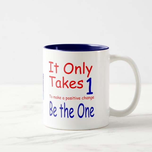 De Café Em Dois Tons Toma somente uma caneca do Dois-Tom (Direita)