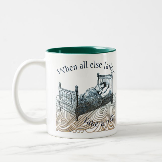 De Café Em Dois Tons Tome uma caneca da sesta (Esquerda)