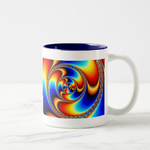 De Café Em Dois Tons Torcida - Caneca Fractal