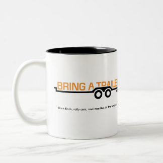 De Café Em Dois Tons Traga uma caneca do reboque