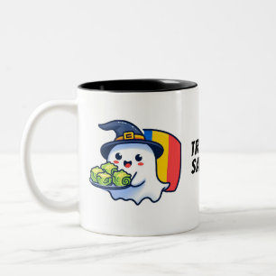 De Café Em Dois Tons Trick ou sarmale - Caneca fantasma da diáspora rom
