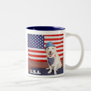 De Café Em Dois Tons U.S.A. Caneca