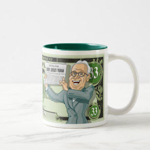 De Café Em Dois Tons U.S. Presidentes Caneca Coleção: #33 Harry Truma