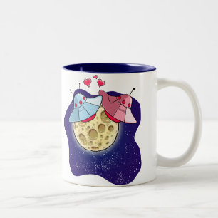 De Café Em Dois Tons UFOs na caneca do amor