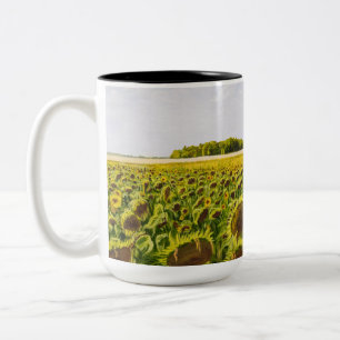 De Café Em Dois Tons "Um campo caneca dos sonhos"