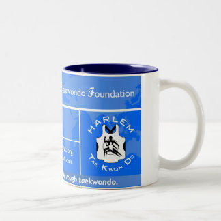 De Café Em Dois Tons Uma caneca da bandeira do mundo TKD