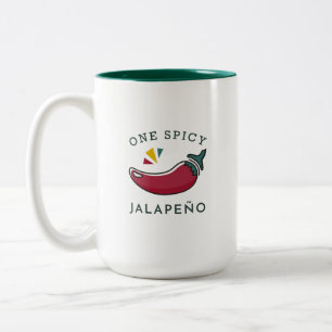 De Café Em Dois Tons Uma caneca picante do Dois-Tom do Jalapeno