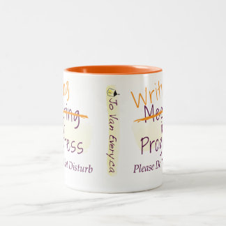De Café Em Dois Tons Uma reunião com sua caneca da escrita