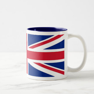 De Café Em Dois Tons Union Jack - caneca