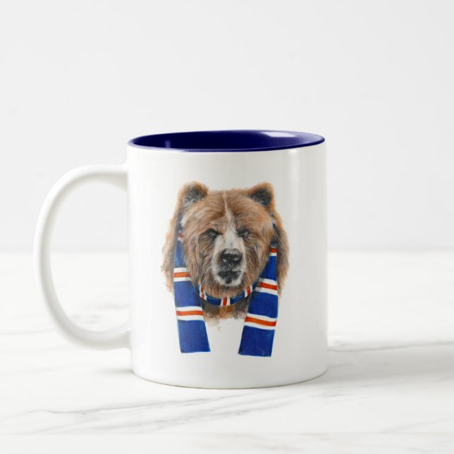 De Café Em Dois Tons Urso dos Rangers - Caneca Cerâmica (Esquerda)