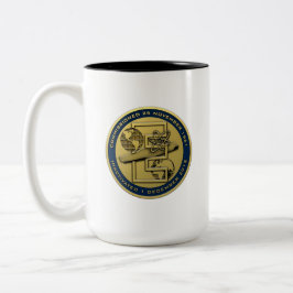 DE CAFÉ EM DOIS TONS USS ENTERPRISE DA CANECA CVN-65 COMEMORATIVA