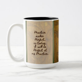 De Café Em Dois Tons V1 BuddhaToday #4 Zen Caneca - Buddha Rosa & Citaç