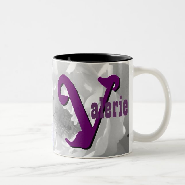 De Café Em Dois Tons Valerie personalizou a caneca conhecida (Direita)
