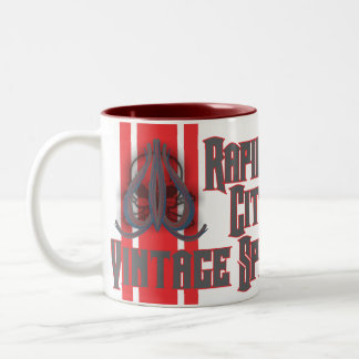 De Café Em Dois Tons Velocidade rápida do vintage da cidade - caneca da