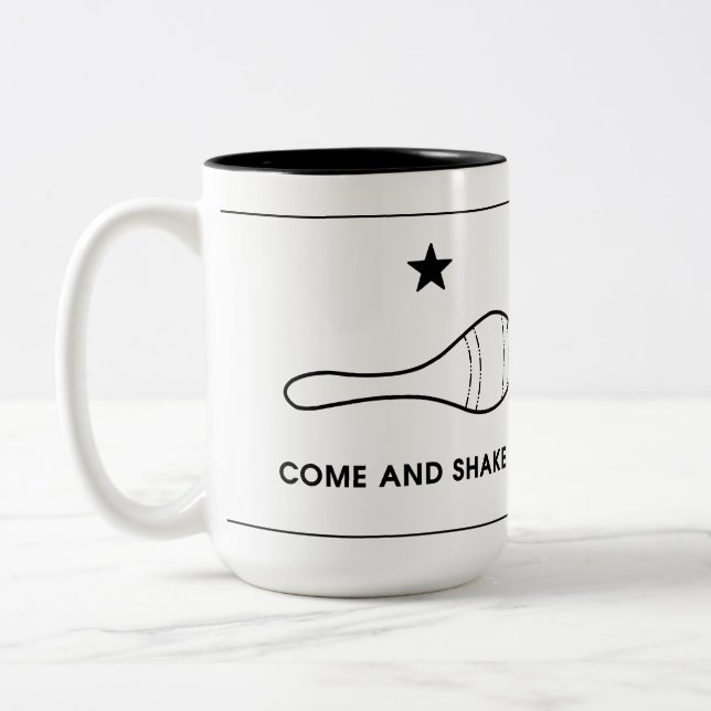 De Café Em Dois Tons Vem agitá-lo a caneca (Esquerda)